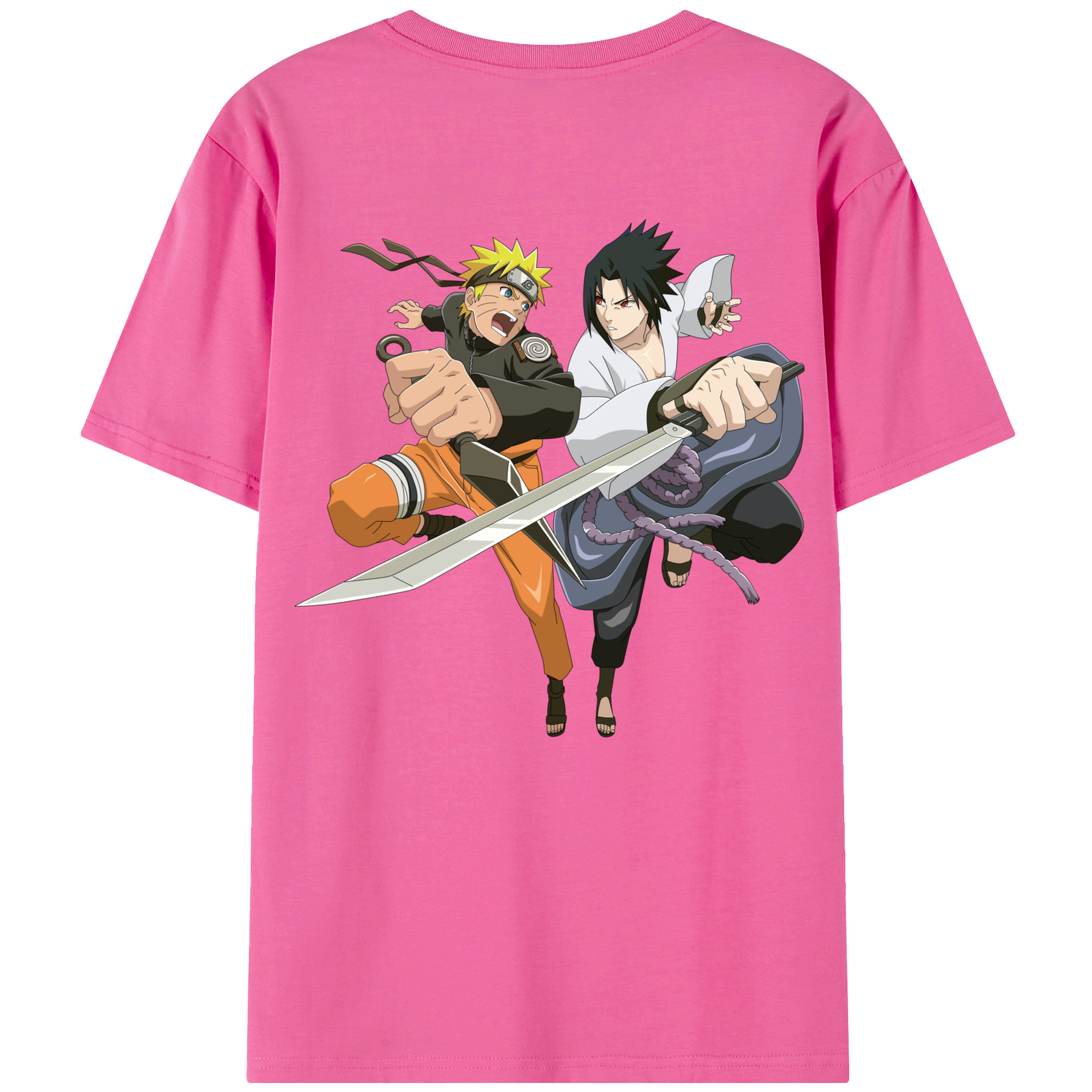（画像用） NARUTO -ナルト- うずまき ナルト Uzumaki Naruto レディース半袖Tシャツ(バックプリント)
